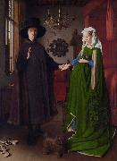 Jan Van Eyck Giovanni Arnolfini and His wife Giovanna Cenami (mk08) France oil painting artist